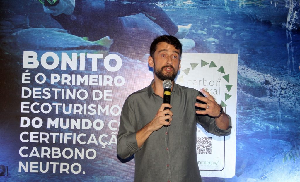 Bruno defende que a sustentabilidade é um dos princípios fundamentais parao desenvolvimento do turismo em Bonito