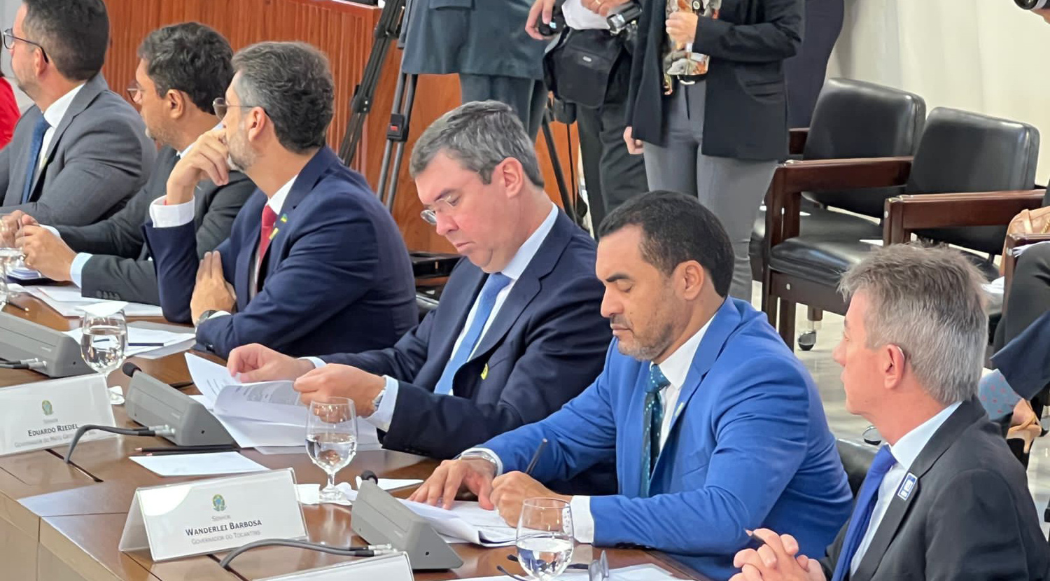 Riedel durante reunião em Brasília (Foto: Eduardo Teles)
