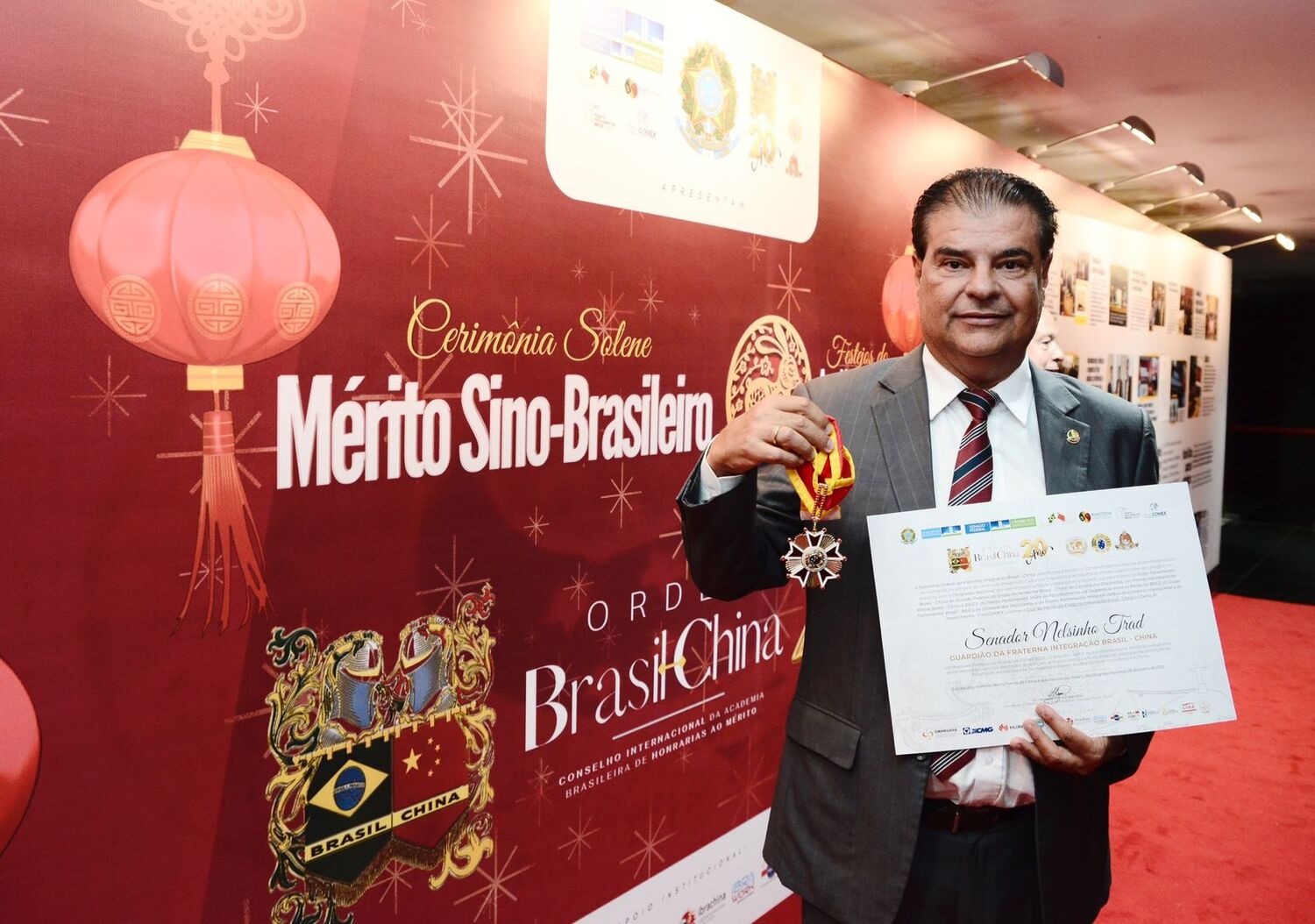 Nelsinho Trad é homenageado por 20 anos de Amizade entre Brasil e China