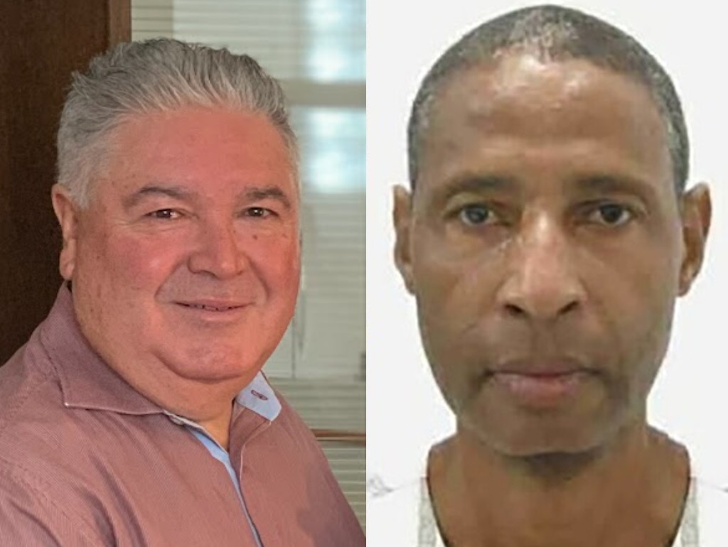 Antônio Caetano (esq) foi morto com três tiros na cabeça, disparados pelo PM aposentado José Roberto.