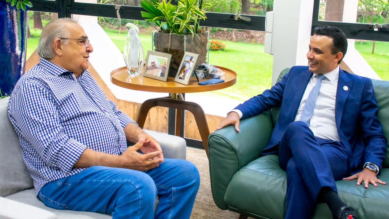 Jerson Domingos, presidente TCE-MS  e João Paulo Lacerda, presidente do IDAMS