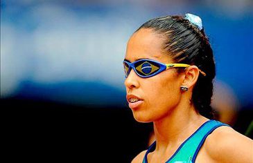 Ádria Santos na Paralimpíada de Pequim, em 2008 Arquivo pessoal/direitos reservados