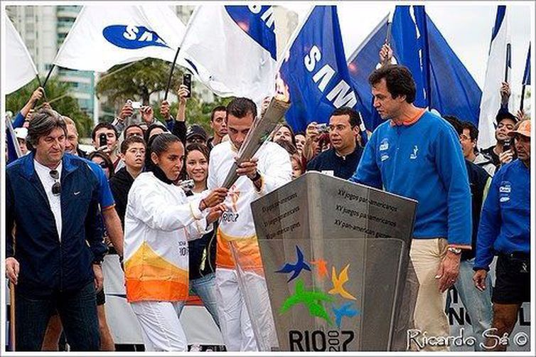 No Brasil, durante os Panamericanos de 2007 - Arquivo pessoal/direitos reservados
