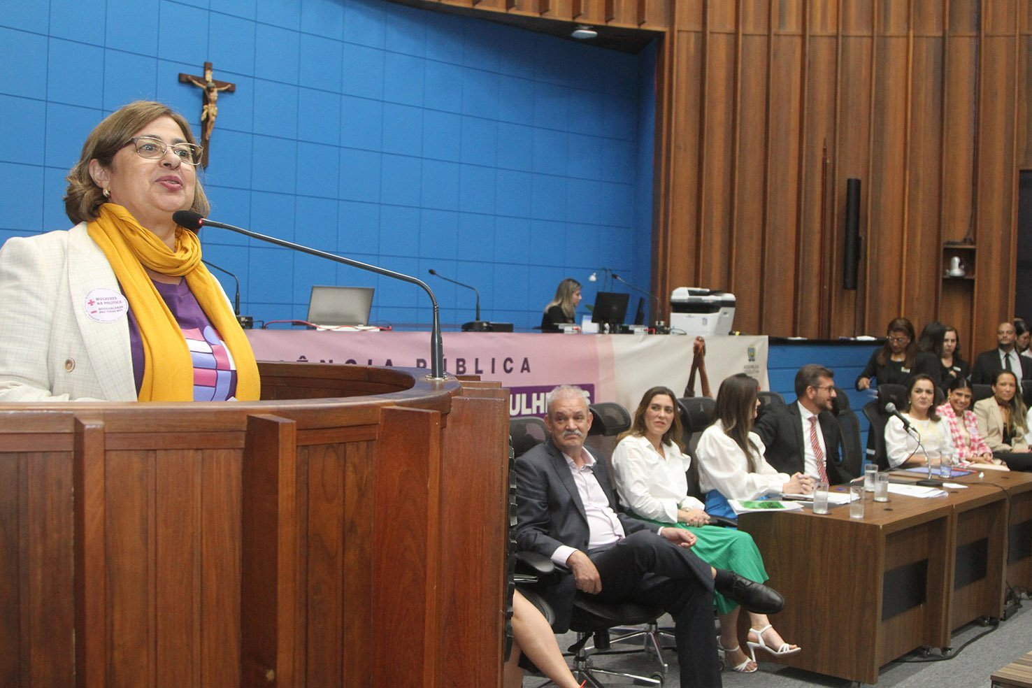 Ministra Cida Gonçalves falou sobre as ações de combate à violência