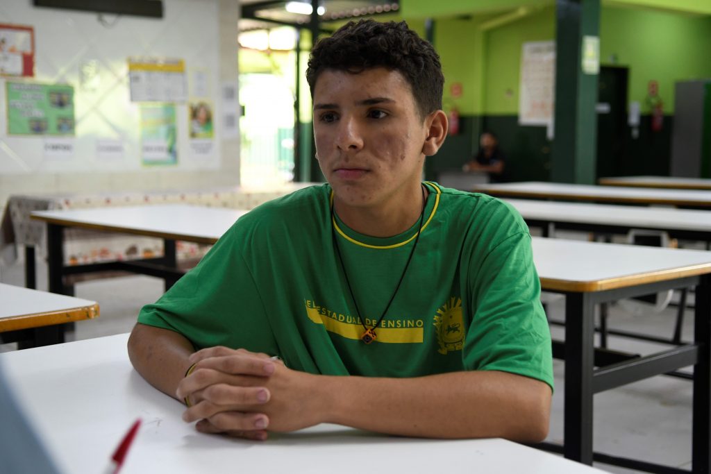 Estudante Nicolas Nicolau
