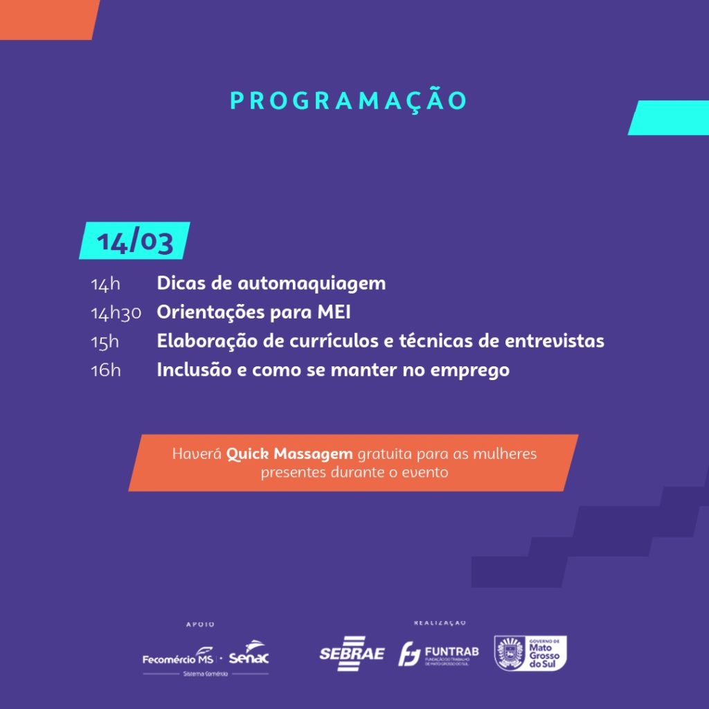 Funtrab, Sebrae e BPW promovem o evento Emprega Mulher em Três Lagoas