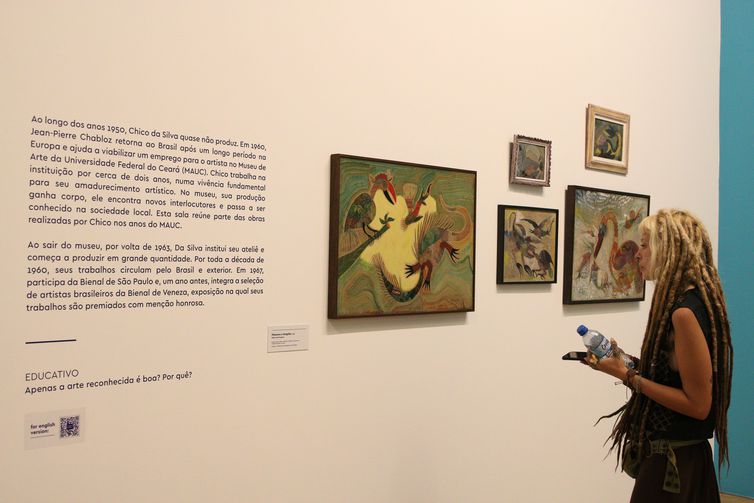 Quarta sala é dedicada ao Ateliê de Pirambu, criado pelo artista quando deixou o Mauc, por volta de 1963. - Rovena Rosa/Agência Brasil