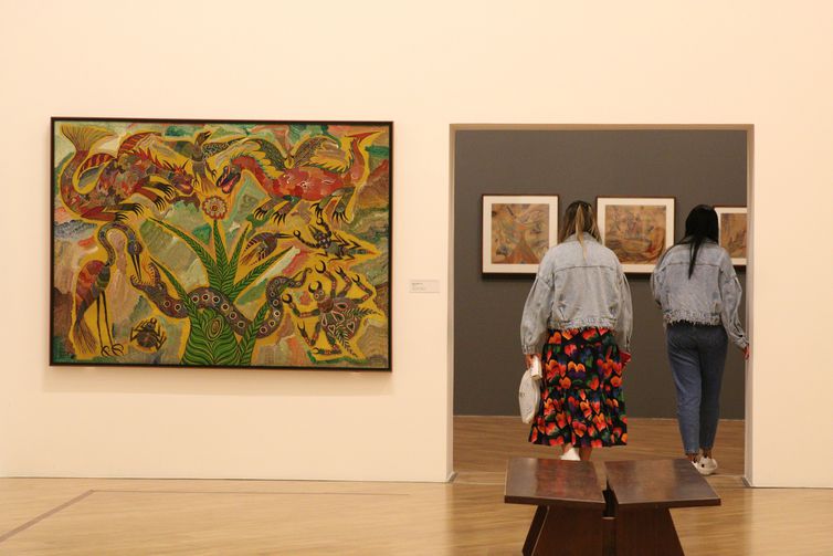 Exposição apresenta 124 obras de Chico da Silva e outros artistas que fizeram parte do Ateliê do Pirambu.- Rovena Rosa/Agência Brasil