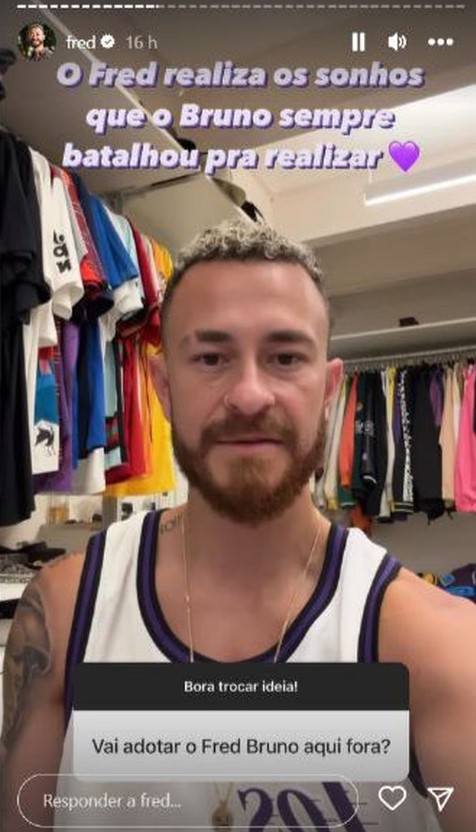 Fred adota novo nome após saída do BBB 23