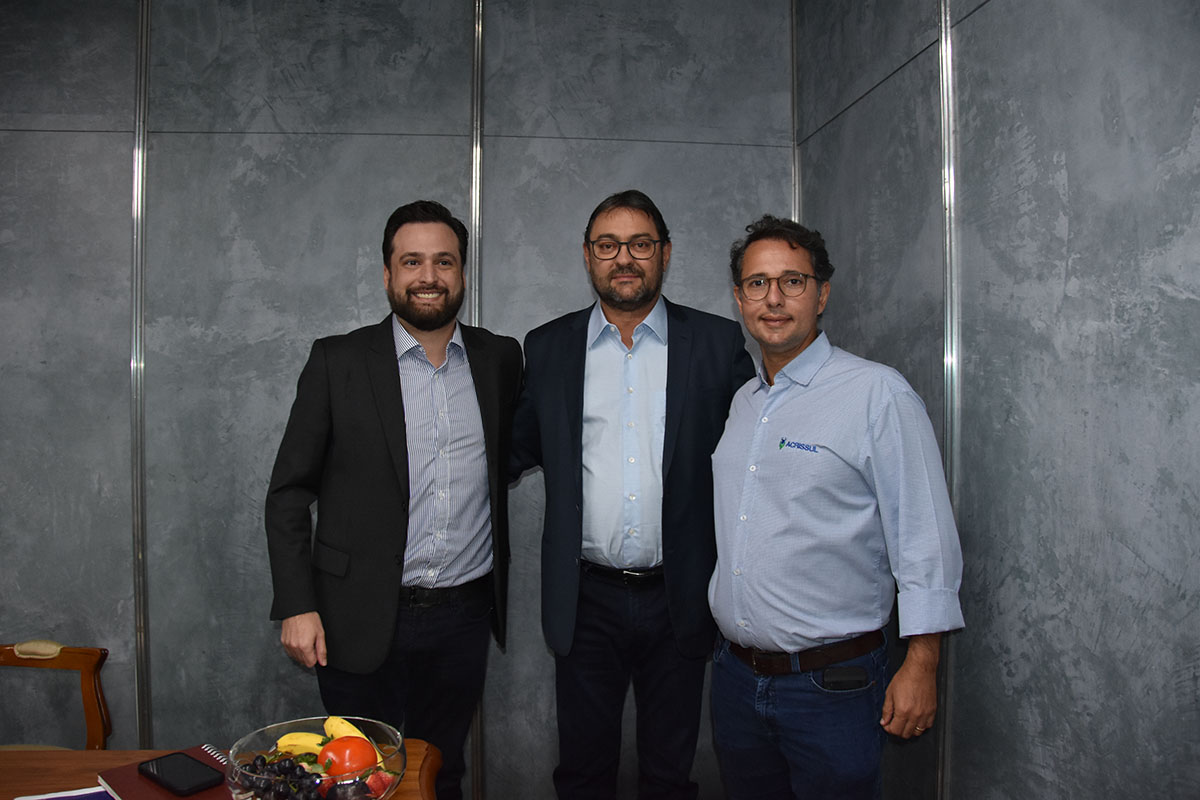 Sergio Longen com o presidente da Acrissul (Associação dos Criadores de Mato Grosso do Sul), Guilherme Bumlai