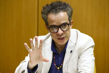 O secretário de Formação, Livro e Leitura do Ministério da Cultura, Fabiano Piúba, durante entrevista à Agência Brasil. Foto: Marcelo Camargo/Agência Brasil