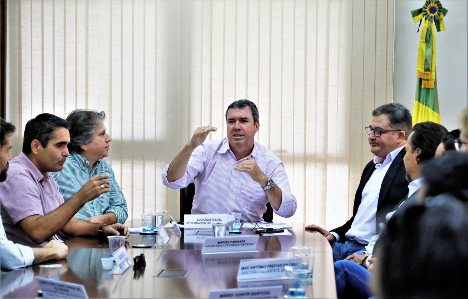 Governador durante lançamento do programa, em março (Foto: Saul Schramm)
