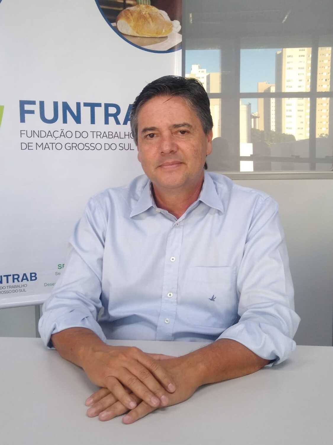 Diretor-presidente da Funtrab, Ademar Silva Júnior