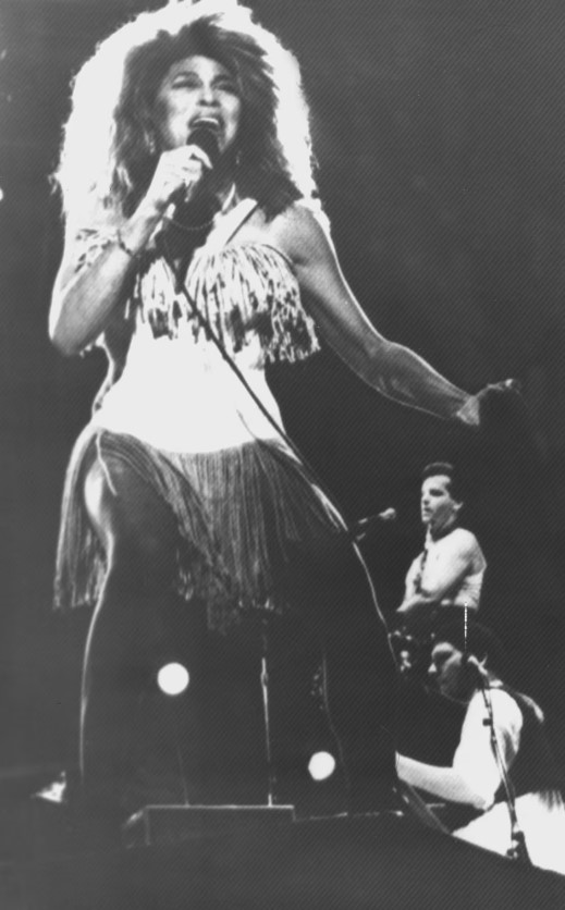 A cantora Tina Turner durante show no estádio do Maracanã, no Rio de Janeiro, Rio de Janeiro, RJ, 17/01/1988. 