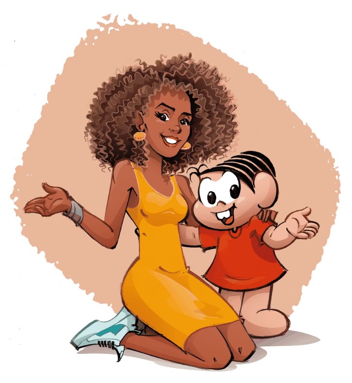 Taís Araújo é desenhada como personagem da Turma da Mônica.