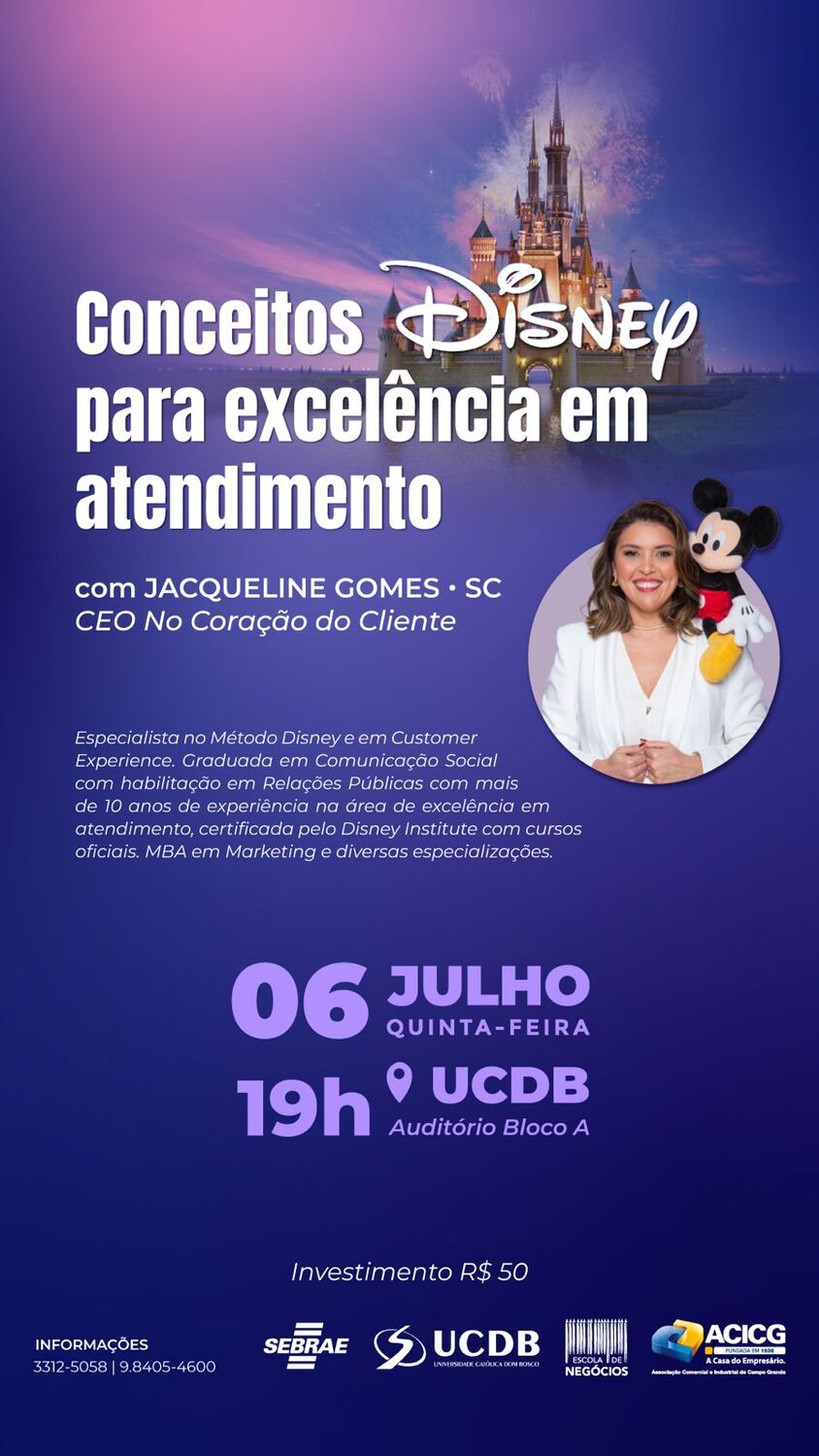 Construindo a excelência: Aprenda com Jacqueline Gomes os princípios essenciais da Disney