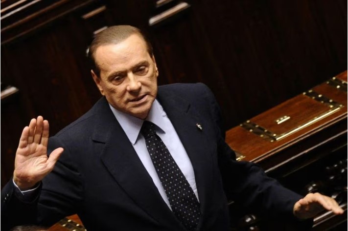 O ex-primeiro-ministro italiano Silvio Berlusconi, que morreu nesta segunda-feira, 12.  