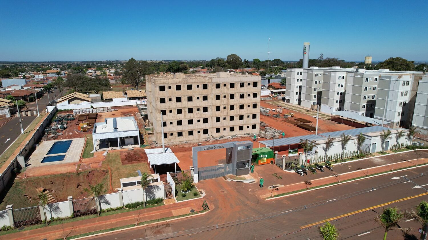 Construção de apartamentos