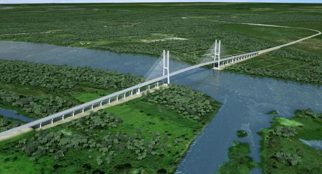 Ponte entre Carmelo Peralta (PY) e Porto Murtinho (MS) irá concretizar Rota Bioceânica