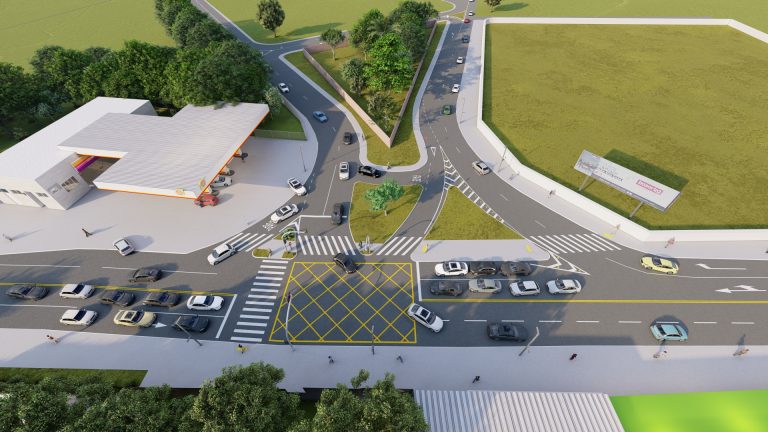 Projeto de como ficará o local após o termino das obras