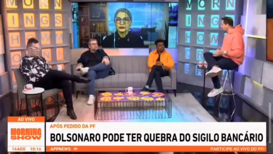 Antonia Fontenelle no programa 'Morning Show' da Jovem Pan.