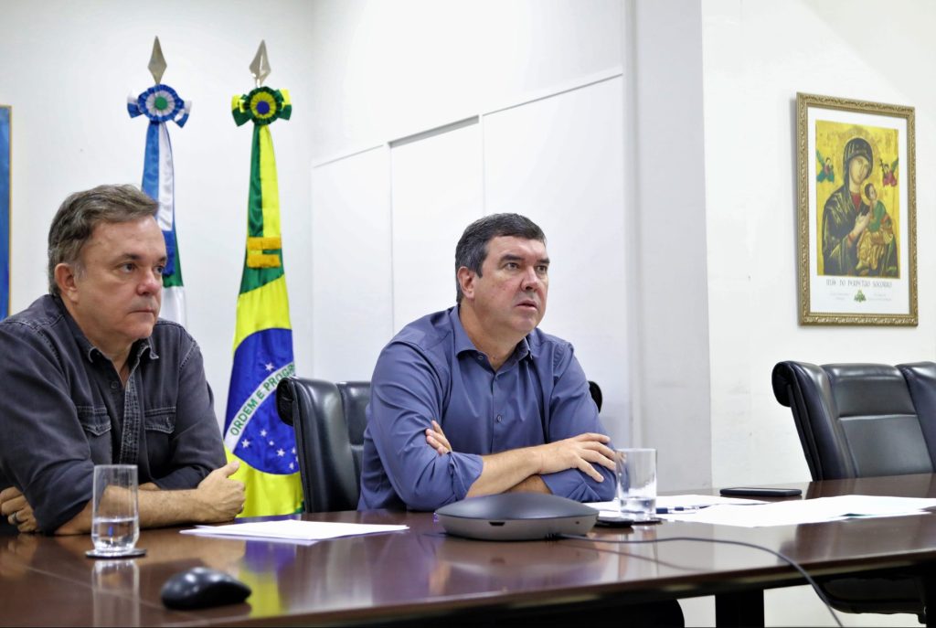 Governador em videoconferência com Ministério do Meio Ambiente