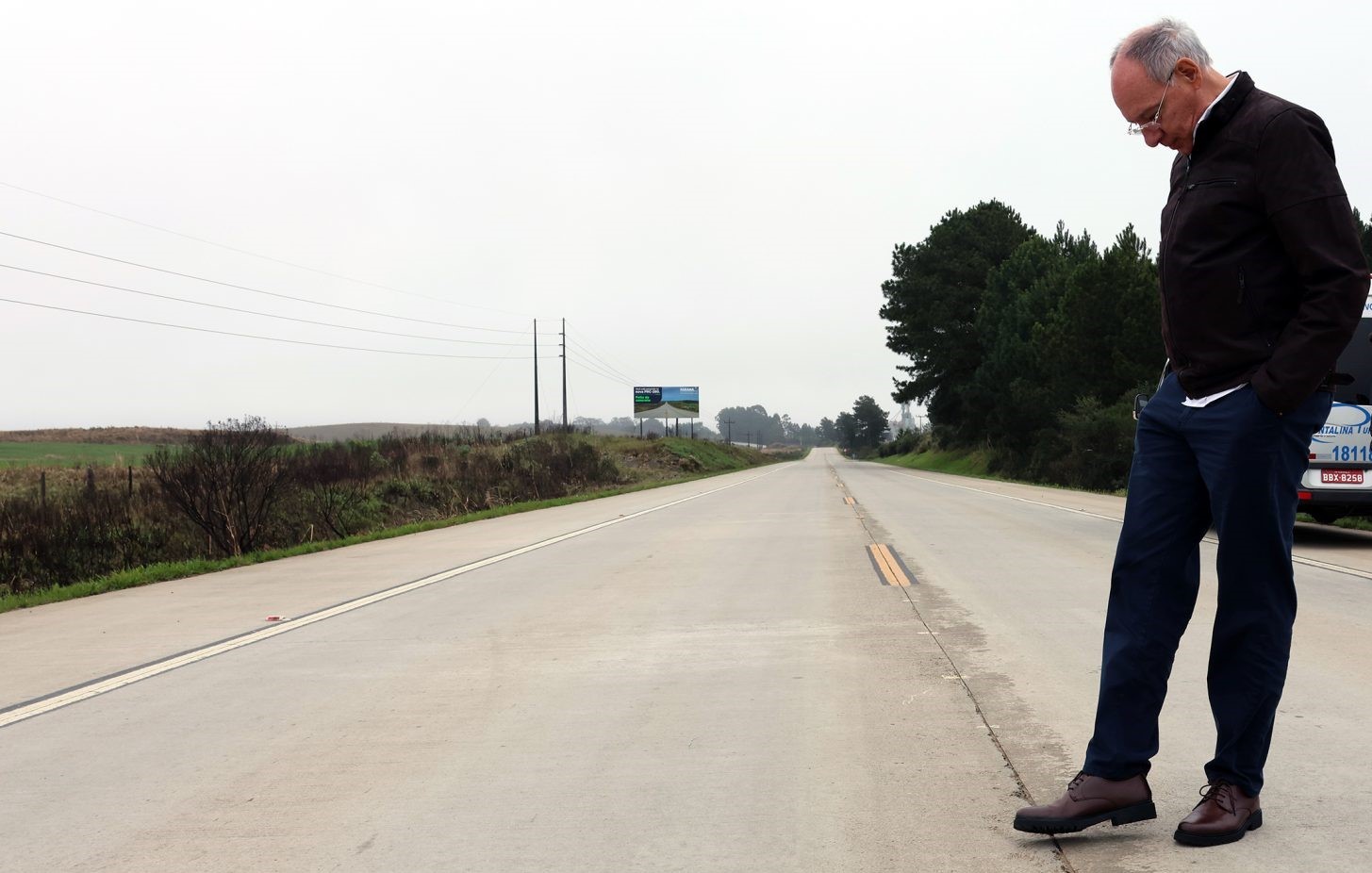 Secretário de Infraestrutura Hélio Peluffo faz uma visita técnica à rodovia paranaense PRC-280