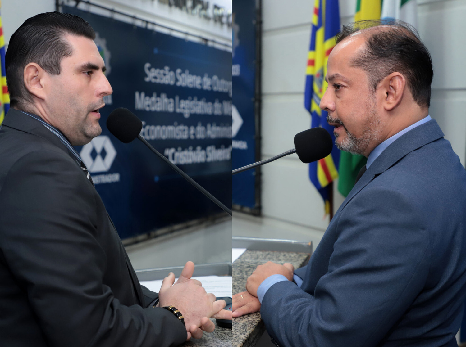 Economista Hudson Garcia e o Administrador Marcelo Soares