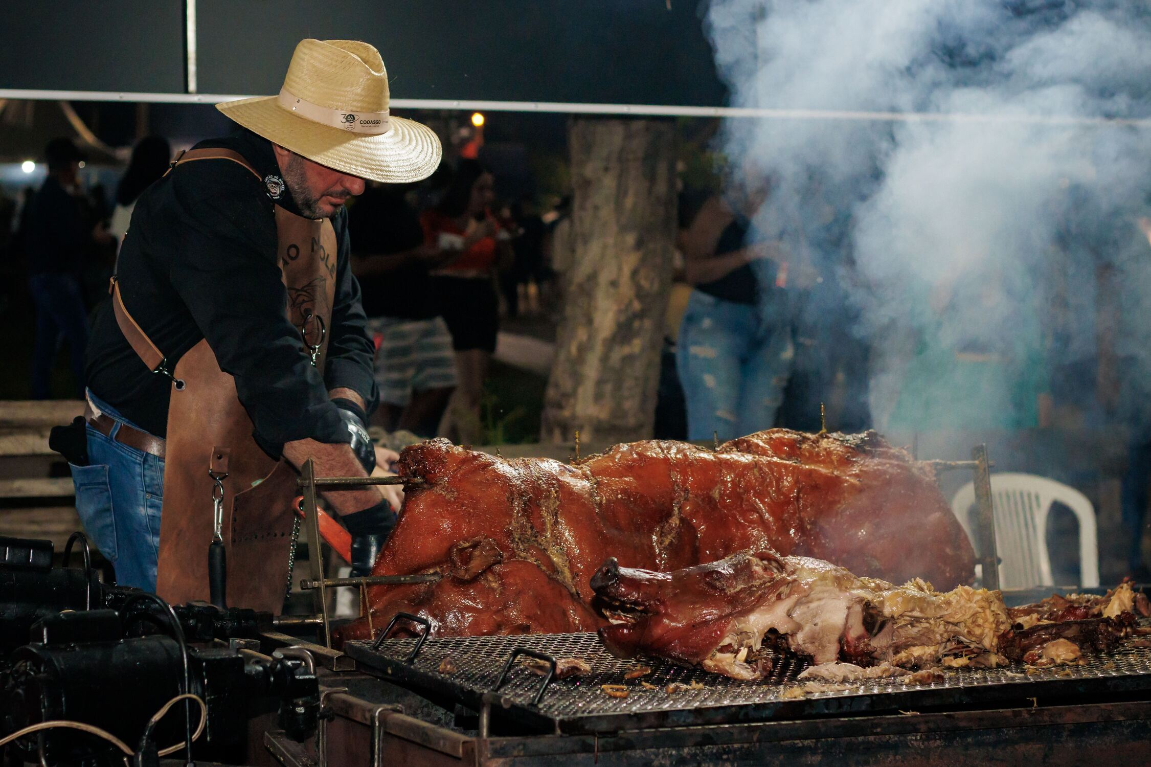 Diversos chefes e assadores participaram do Festival Internacional da Carne 