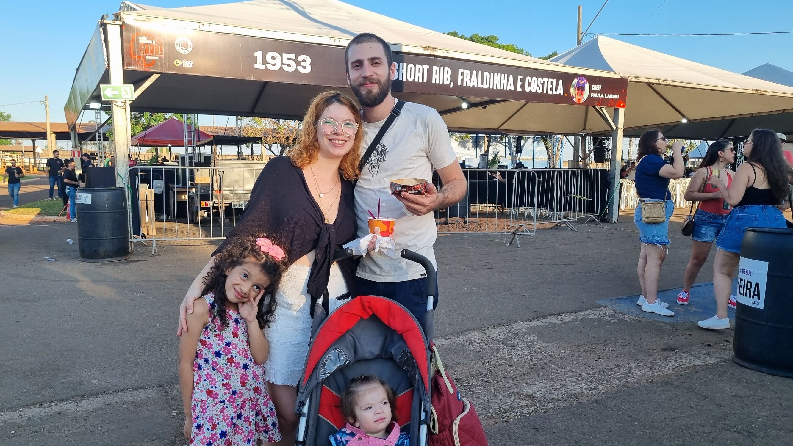 Guilherme Andara acompanhava a esposa com as duas filhas no evento