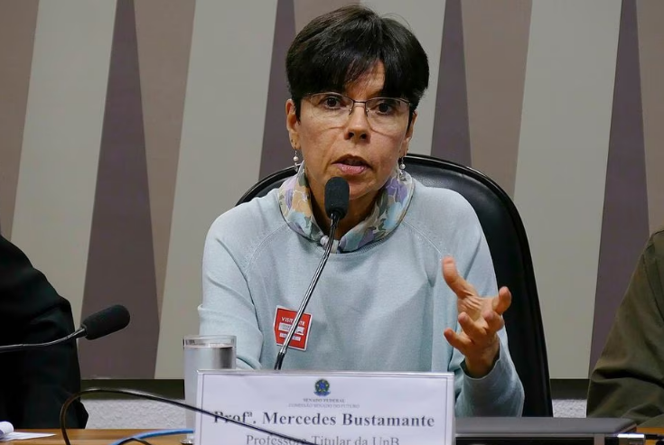 Mercedes Bustamante, professora da Universidade de Brasília, durante audiência no Senado