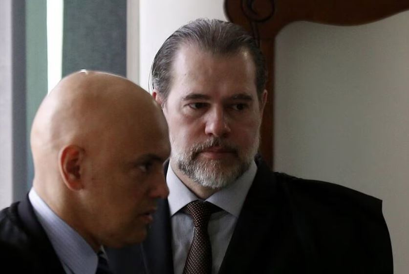 Dias Toffoli acolheu o pedido de Alexandre de Moraes para que ele e seus familiares sejam assistentes de acusação no caso em que são vítimas