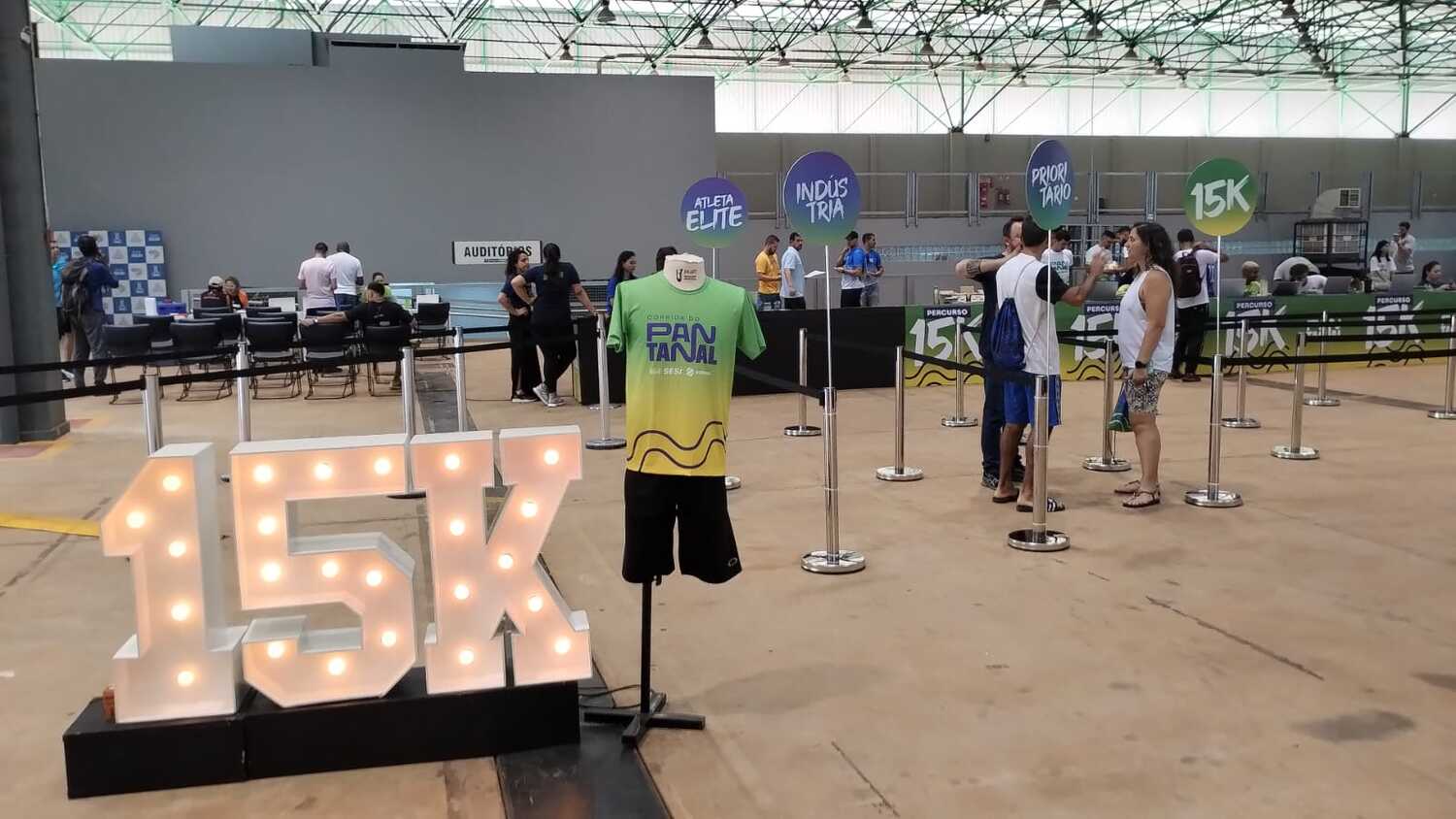Os kits são separados entre cada categoria da prova 