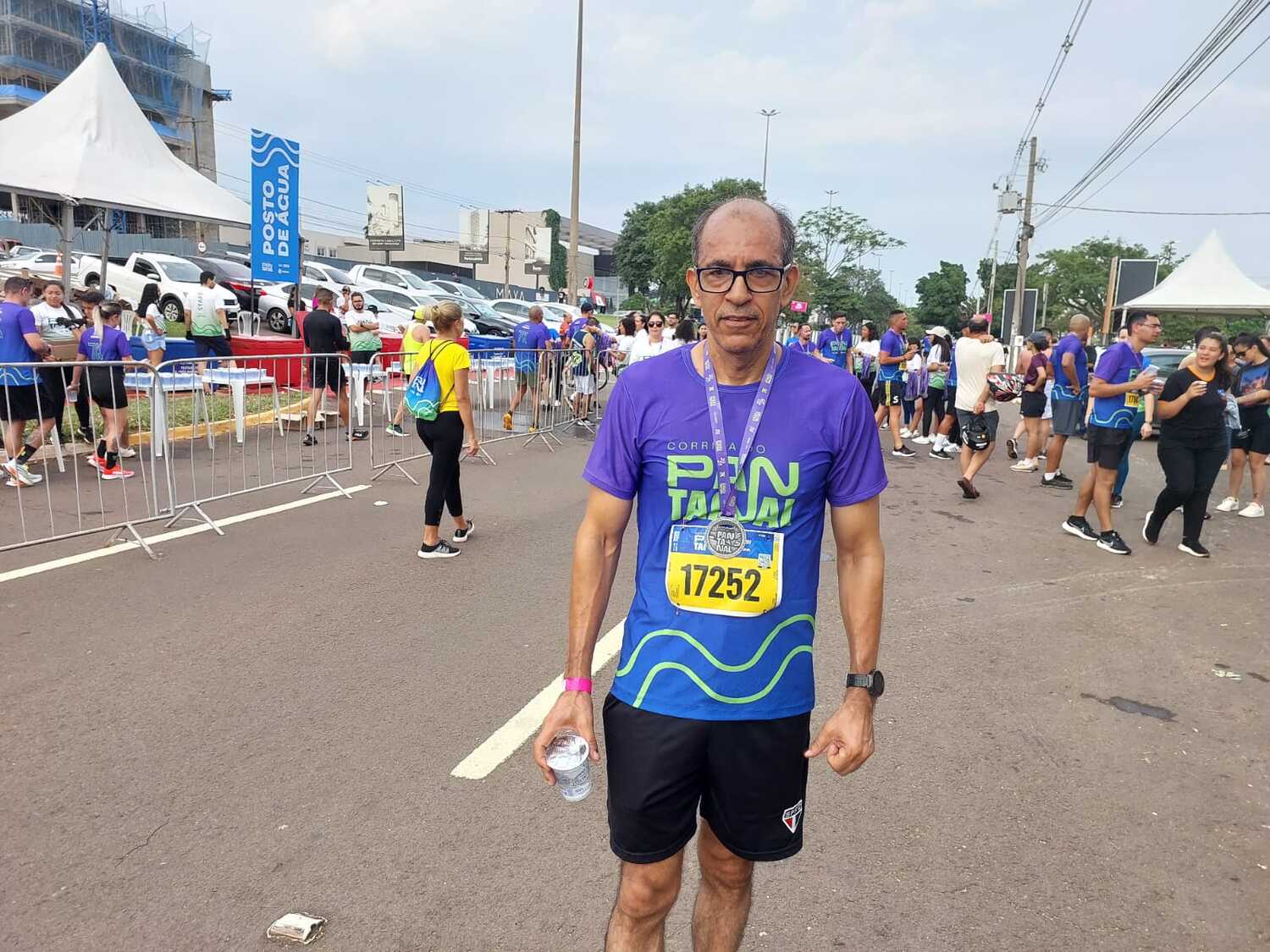 Adilson Carlos, de 59 anos, que veio de Três Lagoas (Foto: Iury de Oliveira)