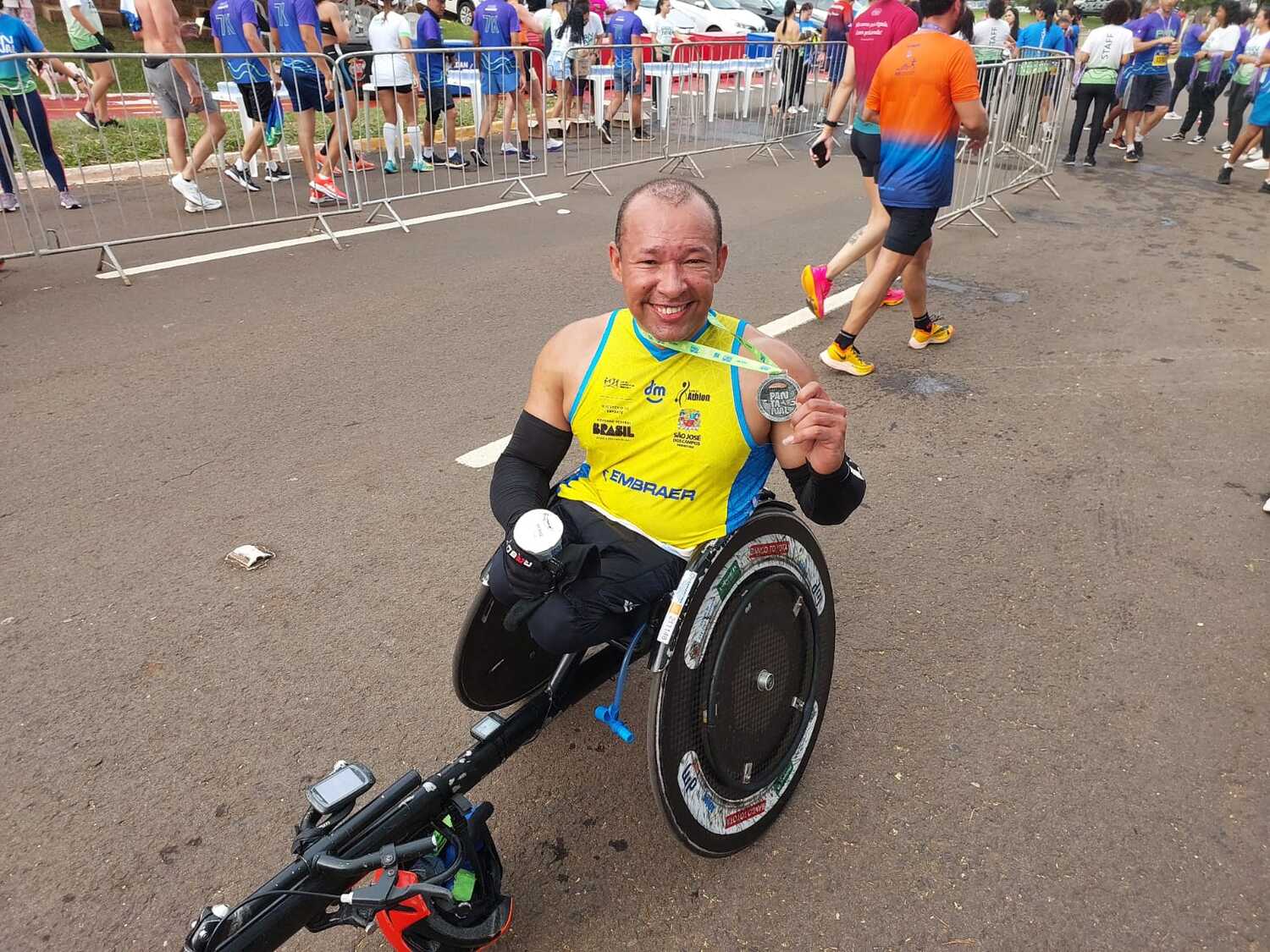 Rogério Lima, para-atleta de 46 anos (Foto: Iury de Oliveira)