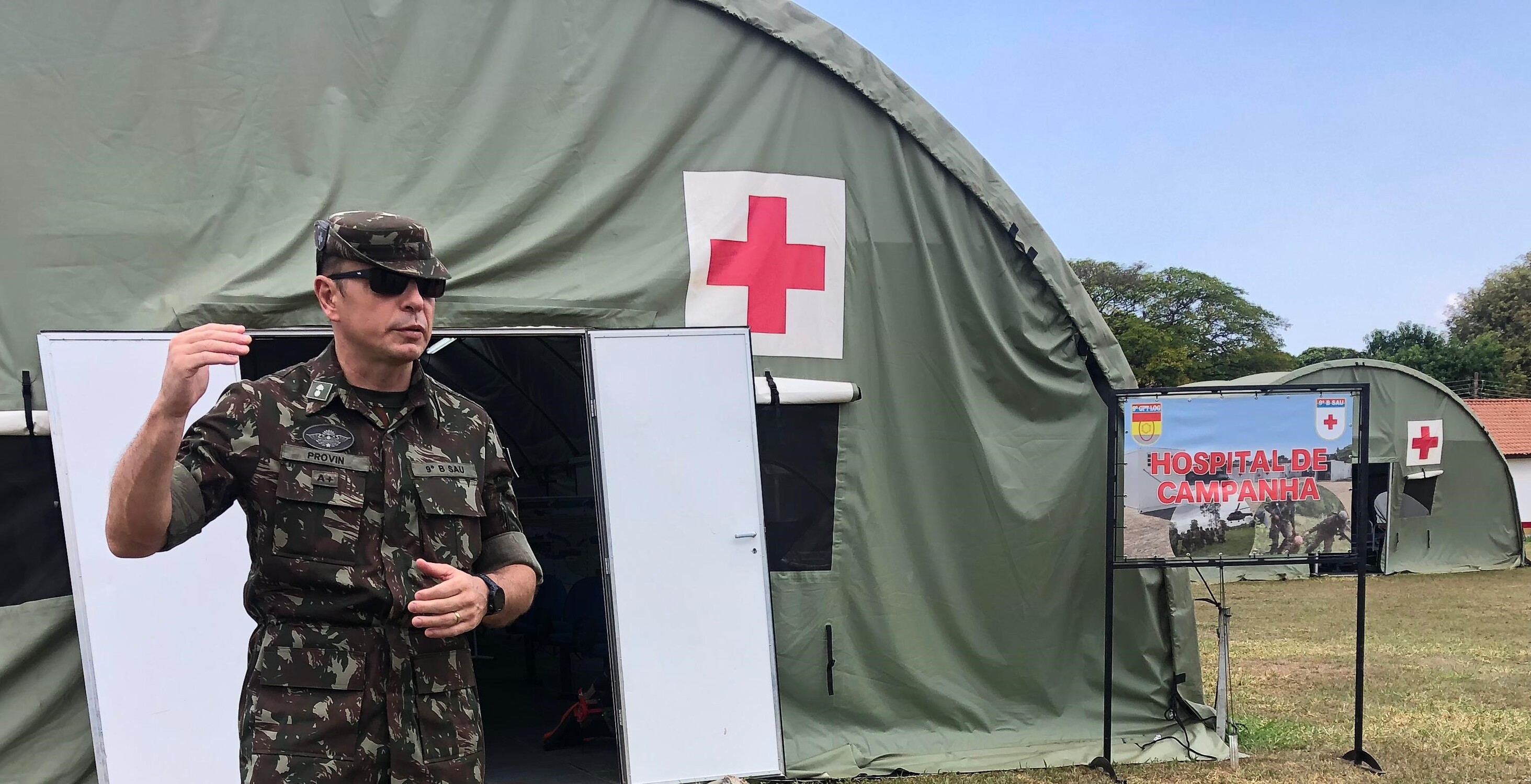 Comandante Provin, do Pelotão de Saúde