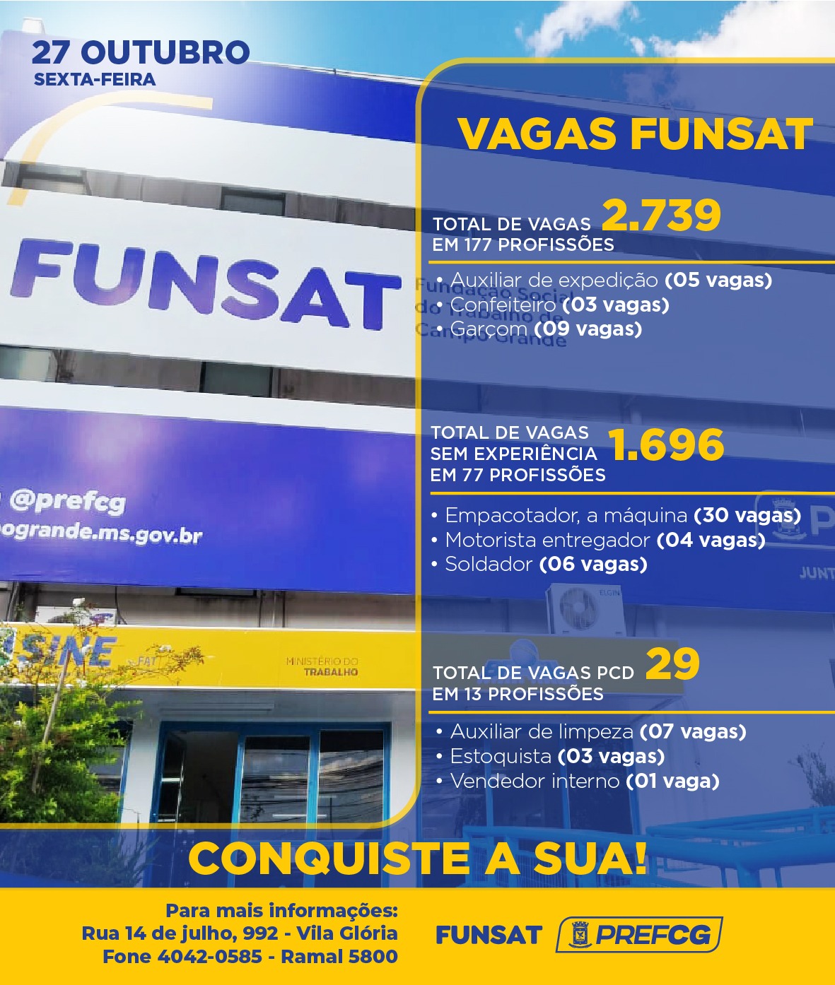 Vagas de emprego em Campo Grande MS