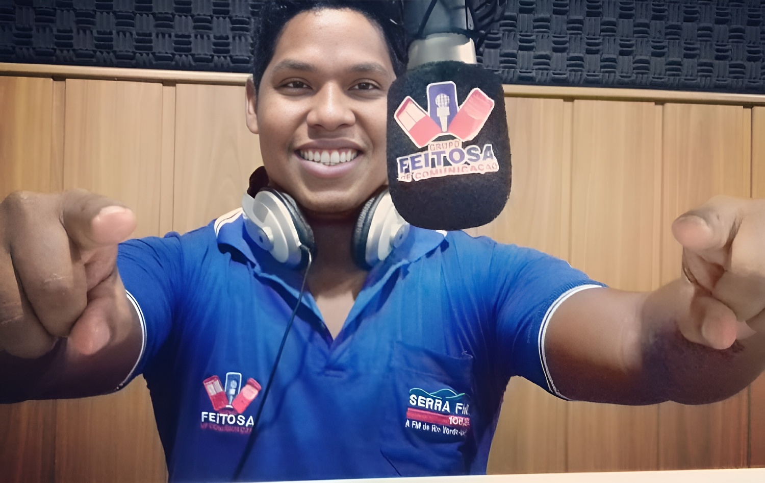 Radialista Jefferson Silva, da Rádio Serra FM