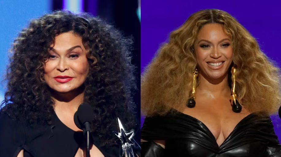Tina Knowles defende Beyoncé após cantora ser acusada por haters de tentar 'clarear' a pele.