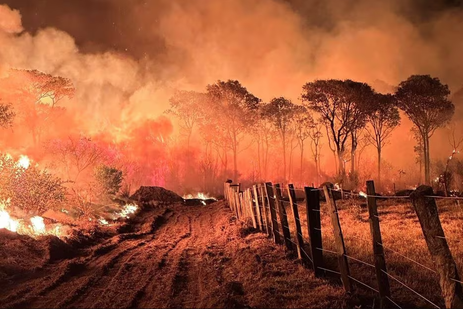 Em Mato Grosso do Sul, os incêndios atingem áreas de proteção ambiental do Pantanal Sul e também dificultam o acesso por rodovias.