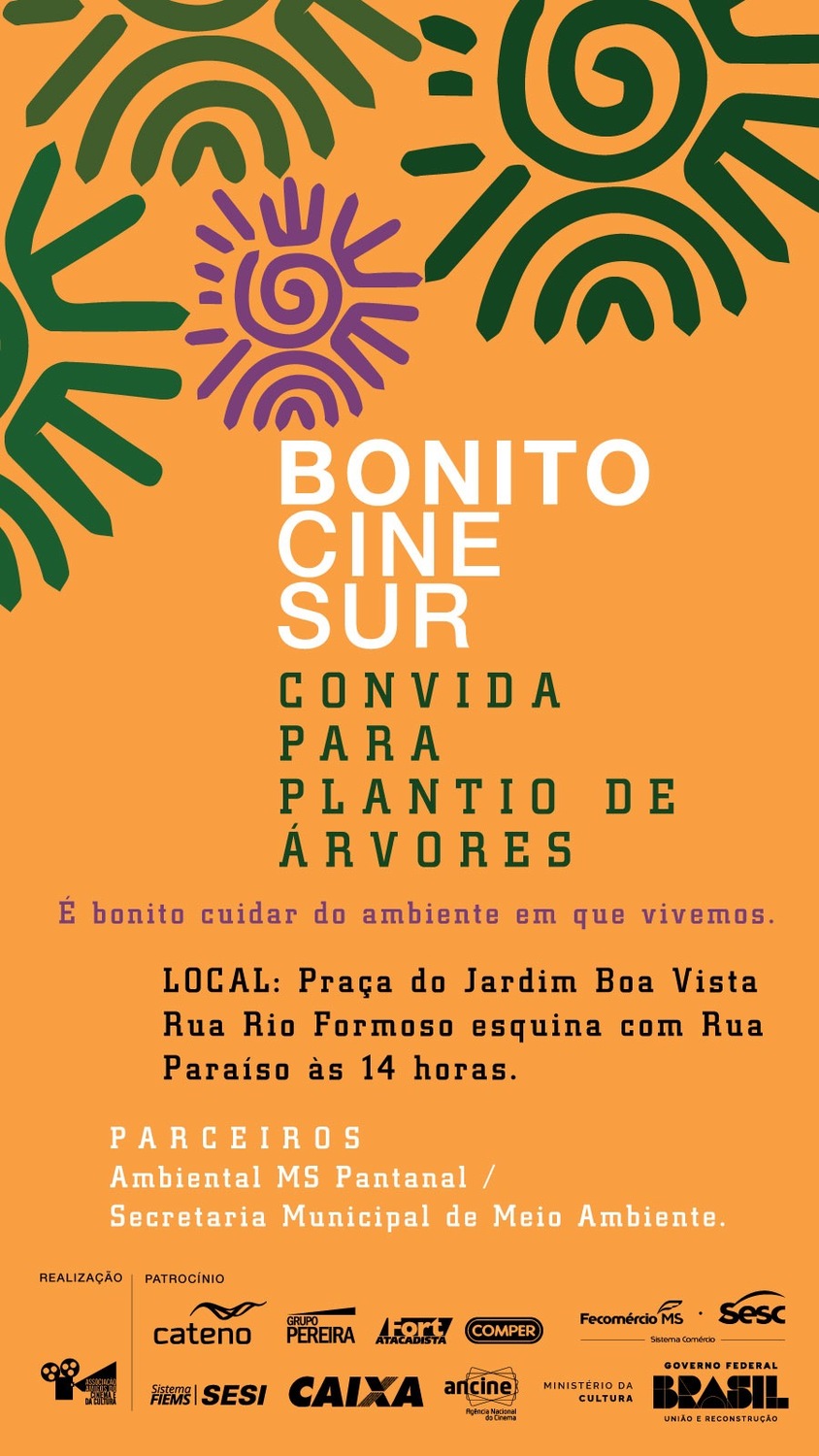 Bonito CineSur realiza plantiu de árvores