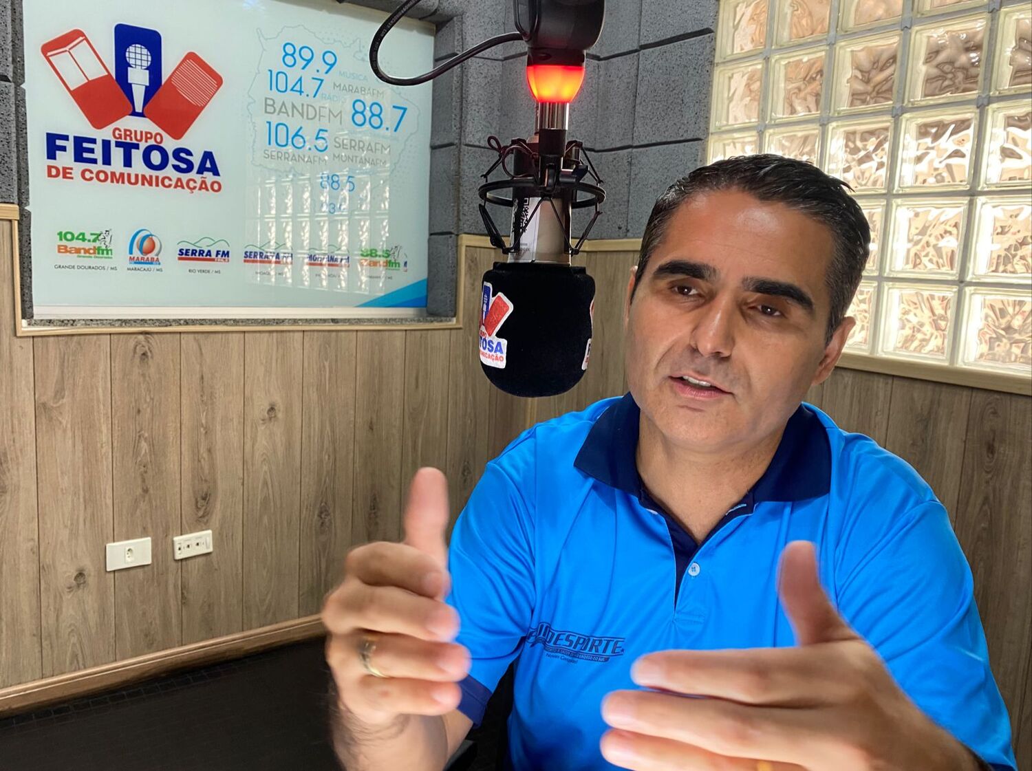Diretor-presidente da Fundesporte, Herculano Borges em entrevista ao Giro Estadual de Notícias