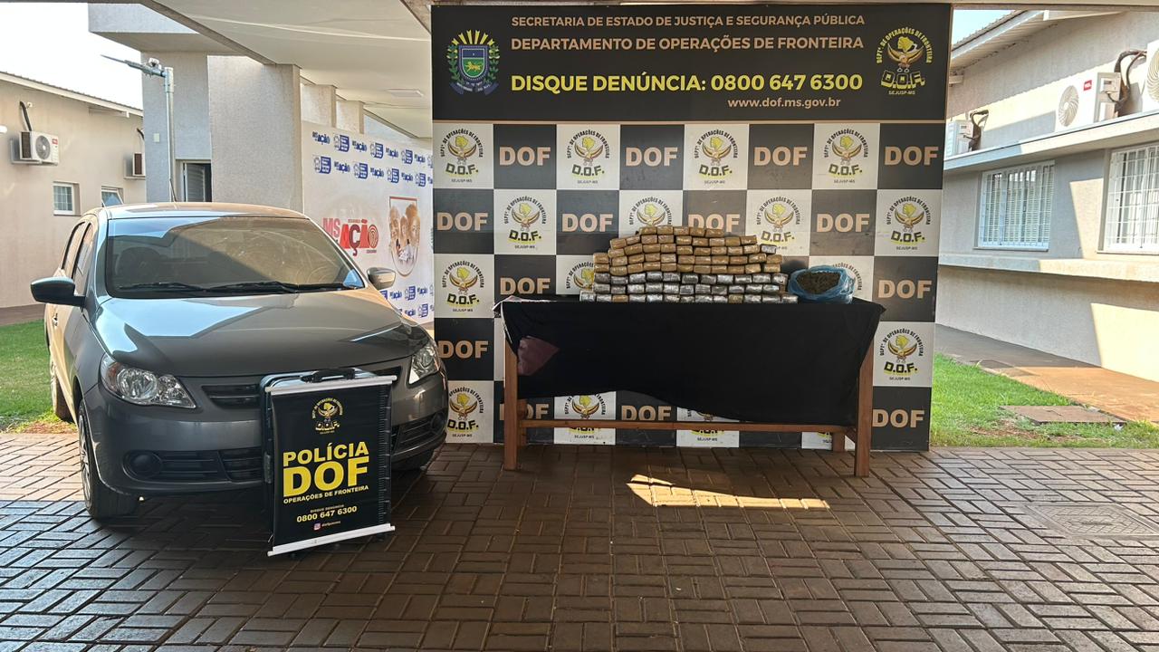 A droga e o carro usado no transporte foram aprendidos 