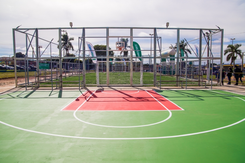 Arena esportiva do programa MS Bom de Bola