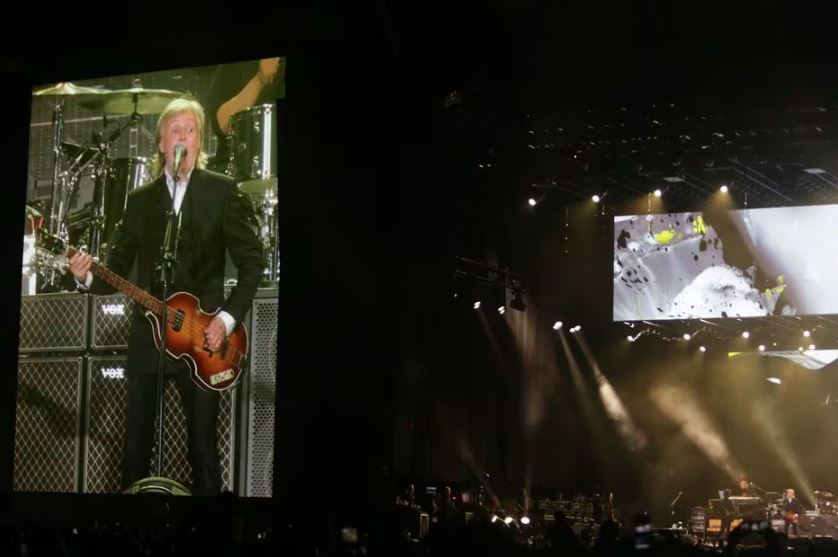 Paul McCartney no último show da turnê 'Got Back' no Brasil em 2023, no Rio de Janeiro, em 16 de dezembro