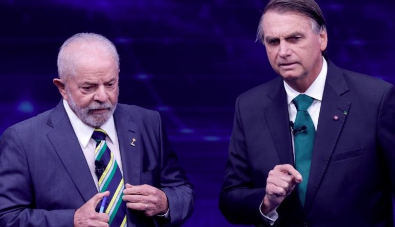 O atual e o ex-presidente, Lula e Bolsonaro