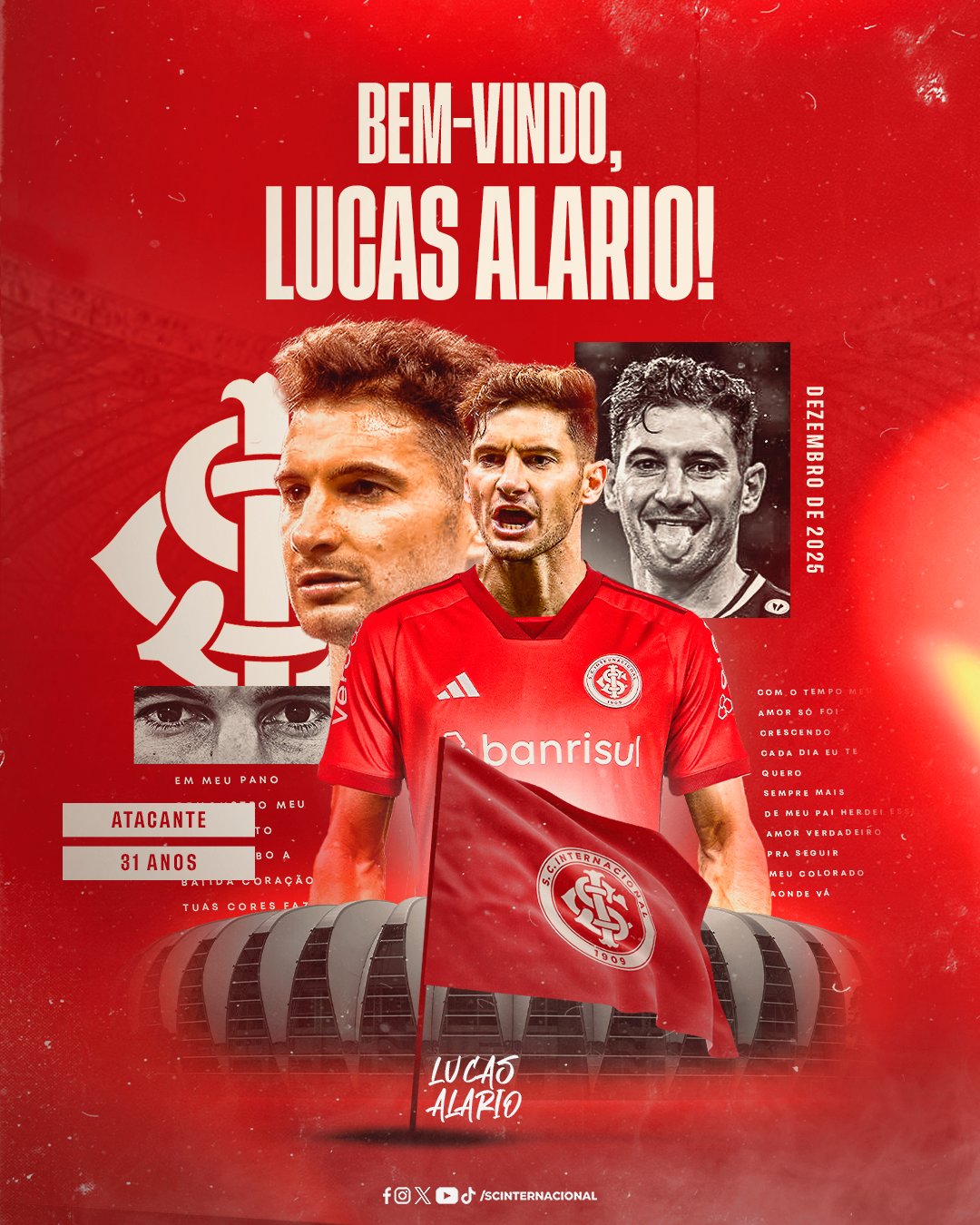 Arte oficial do anúncio de Lucas Alario