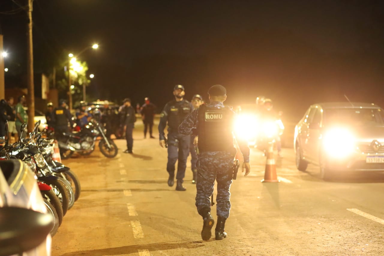 Agentes da Ronda Municipal na Operação Lei Seca
