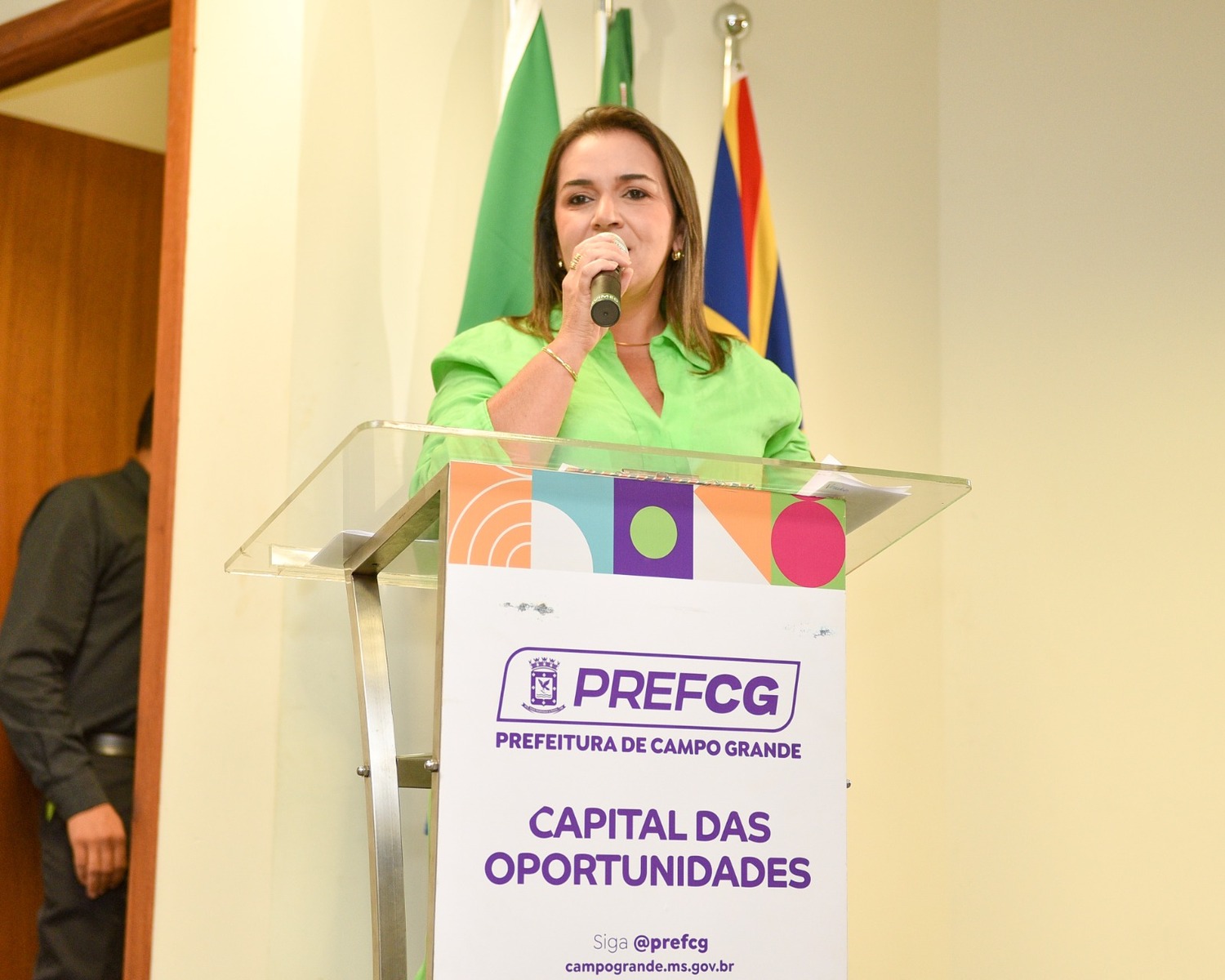 A prefeita de Campo Grande, Adriane Lopes