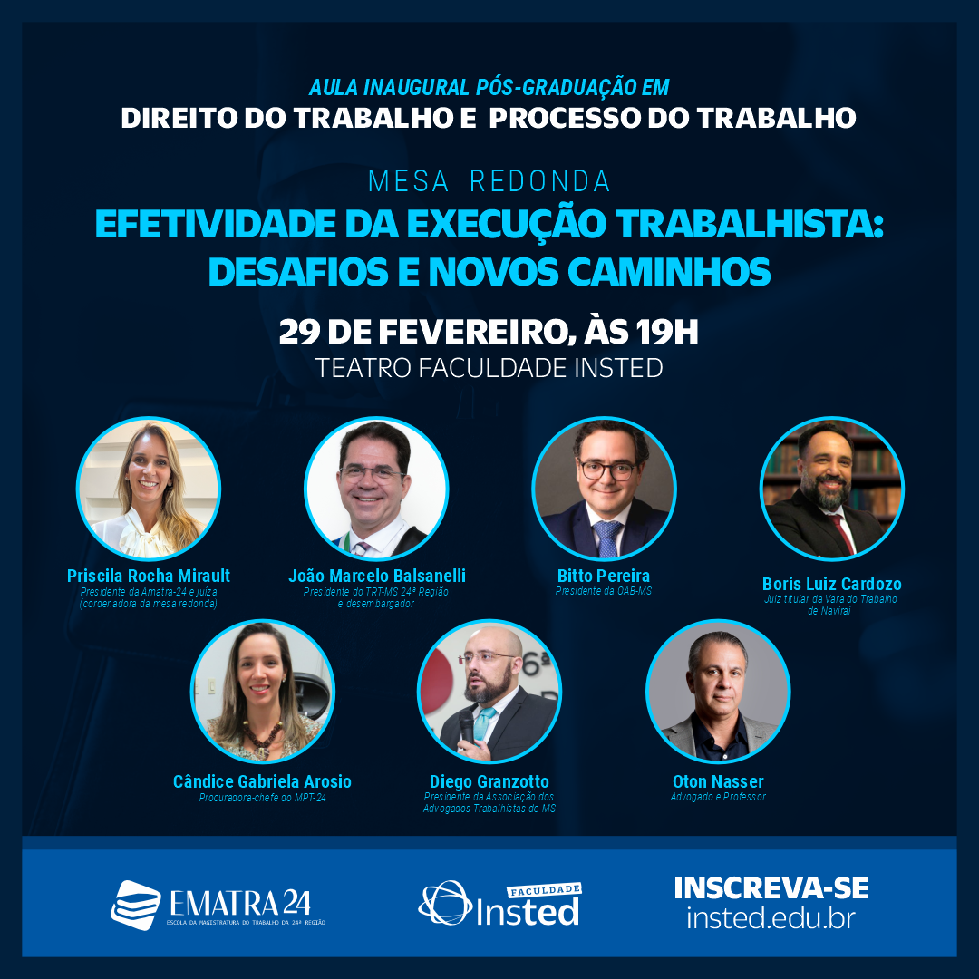 Aula inaugural terá mesa redonda com magistrados renomados (Foto: Divulgação)